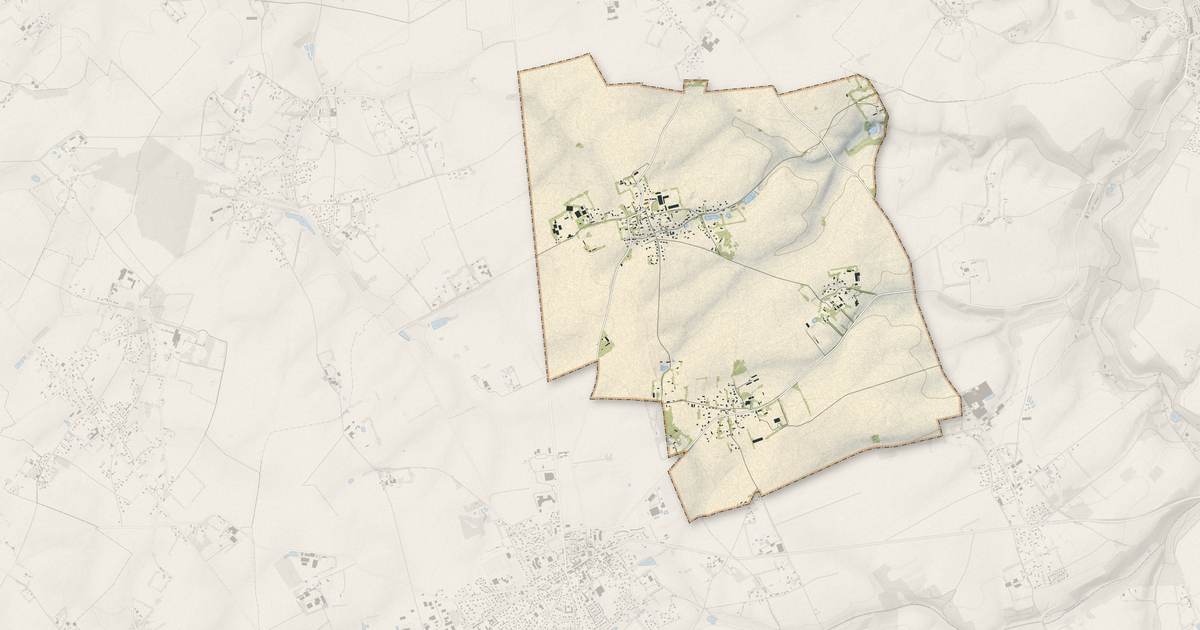 Portrait cartographique de Vibeuf : relief, eau, forêts, bâti et voies, calculés à partir des données de l'IGN