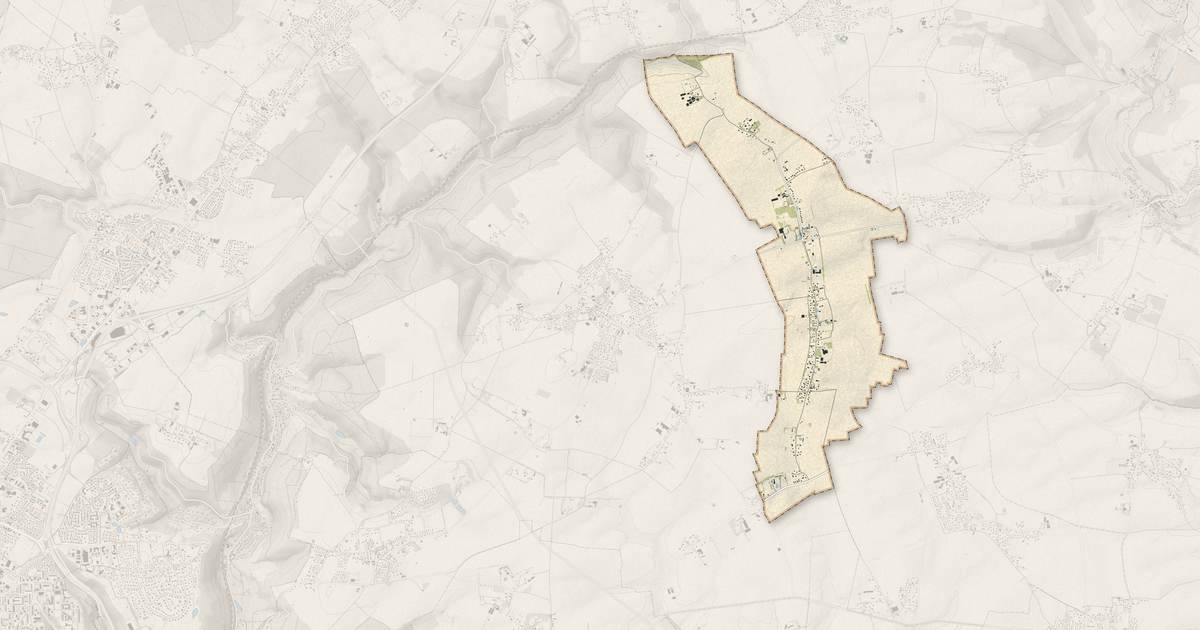Portrait cartographique de La Vieux-Rue : relief, eau, forêts, bâti et voies, calculés à partir des données de l'IGN