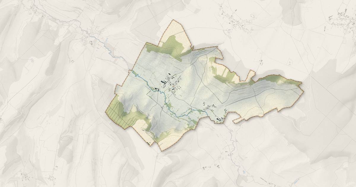 Portrait cartographique de Villy-sur-Yères : relief, eau, forêts, bâti et voies, calculés à partir des données de l'IGN