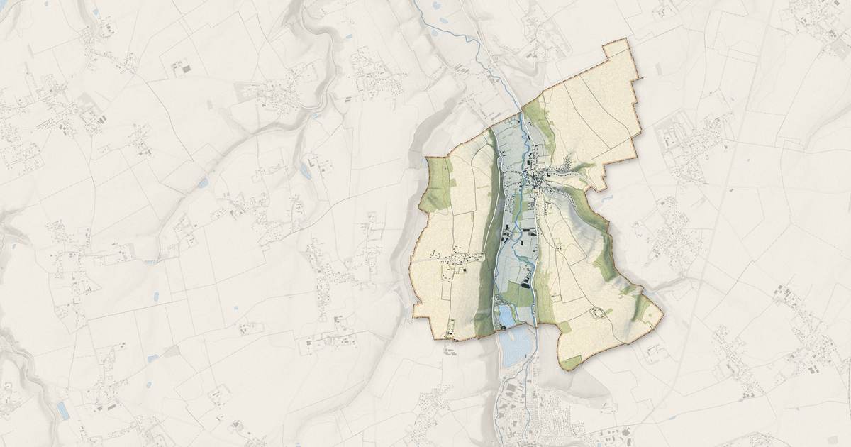 Portrait cartographique de Vittefleur : relief, eau, forêts, bâti et voies, calculés à partir des données de l'IGN