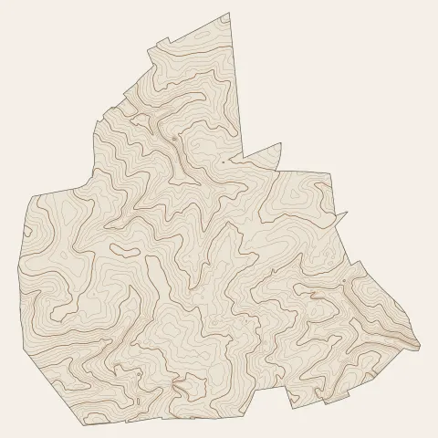 Yerville : courbes de niveau