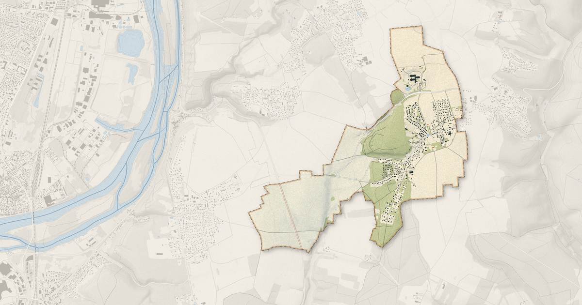 Portrait cartographique de Ymare : relief, eau, forêts, bâti et voies, calculés à partir des données de l'IGN