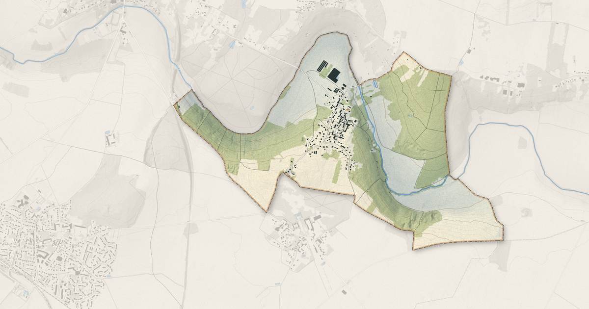 Portrait cartographique de Argentières : relief, eau, forêts, bâti et voies, calculés à partir des données de l'IGN