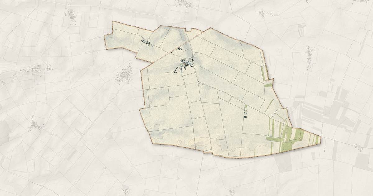Portrait cartographique de Arville : relief, eau, forêts, bâti et voies, calculés à partir des données de l'IGN