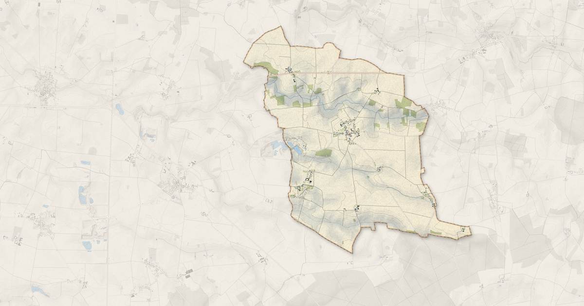 Portrait cartographique de Bannost-Villegagnon : relief, eau, forêts, bâti et voies, calculés à partir des données de l'IGN