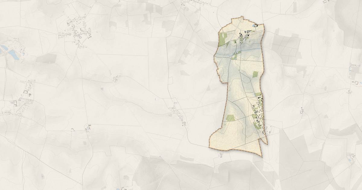 Portrait cartographique de Bezalles : relief, eau, forêts, bâti et voies, calculés à partir des données de l'IGN