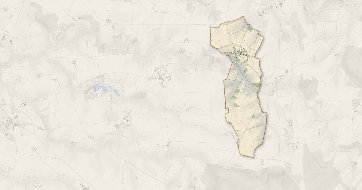 Portrait cartographique de Boisdon : relief, eau, forêts, bâti et voies, calculés à partir des données de l'IGN