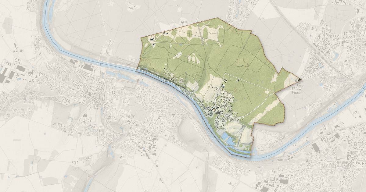 Portrait cartographique de Boissise-la-Bertrand : relief, eau, forêts, bâti et voies, calculés à partir des données de l'IGN