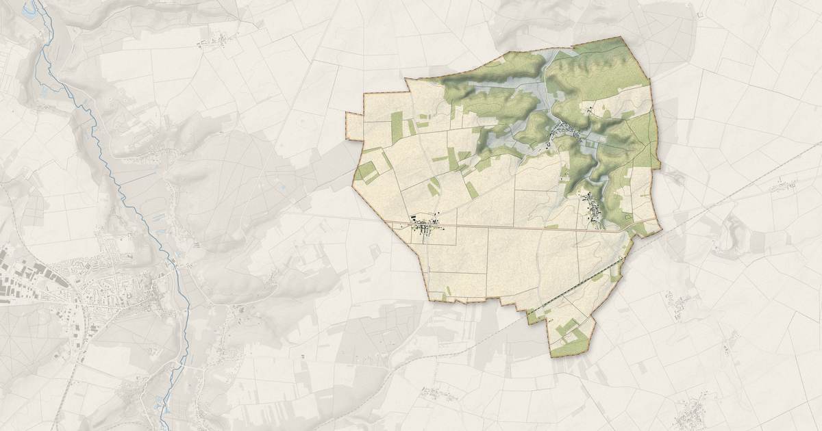 Portrait cartographique de Boissy-aux-Cailles : relief, eau, forêts, bâti et voies, calculés à partir des données de l'IGN