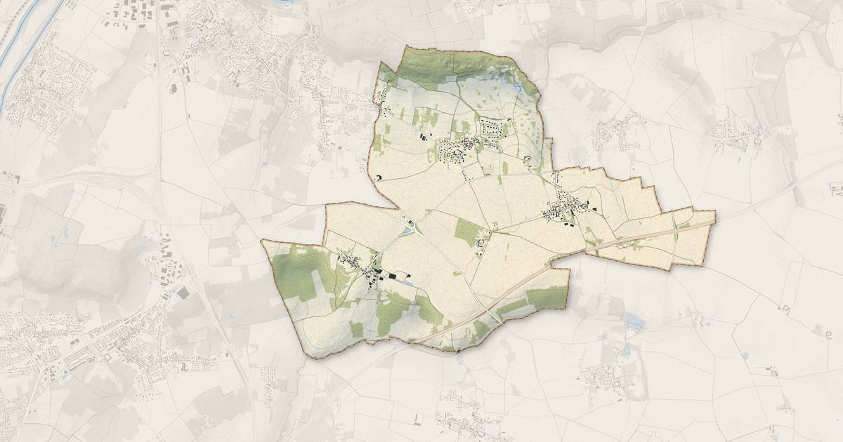 Portrait cartographique de Boutigny : relief, eau, forêts, bâti et voies, calculés à partir des données de l'IGN