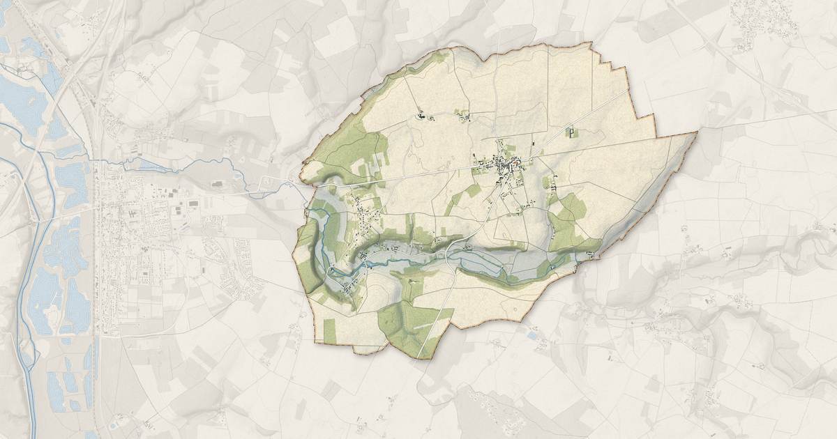 Portrait cartographique de Bransles : relief, eau, forêts, bâti et voies, calculés à partir des données de l'IGN