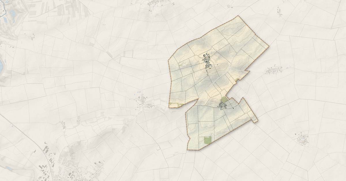 Portrait cartographique de Burcy : relief, eau, forêts, bâti et voies, calculés à partir des données de l'IGN
