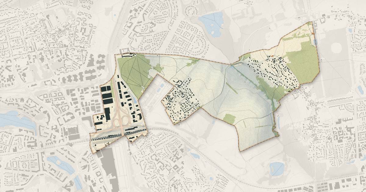 Portrait cartographique de Bussy-Saint-Martin : relief, eau, forêts, bâti et voies, calculés à partir des données de l'IGN