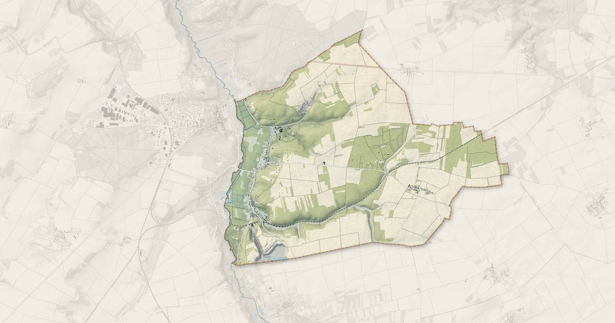 Portrait cartographique de Buthiers : relief, eau, forêts, bâti et voies, calculés à partir des données de l'IGN