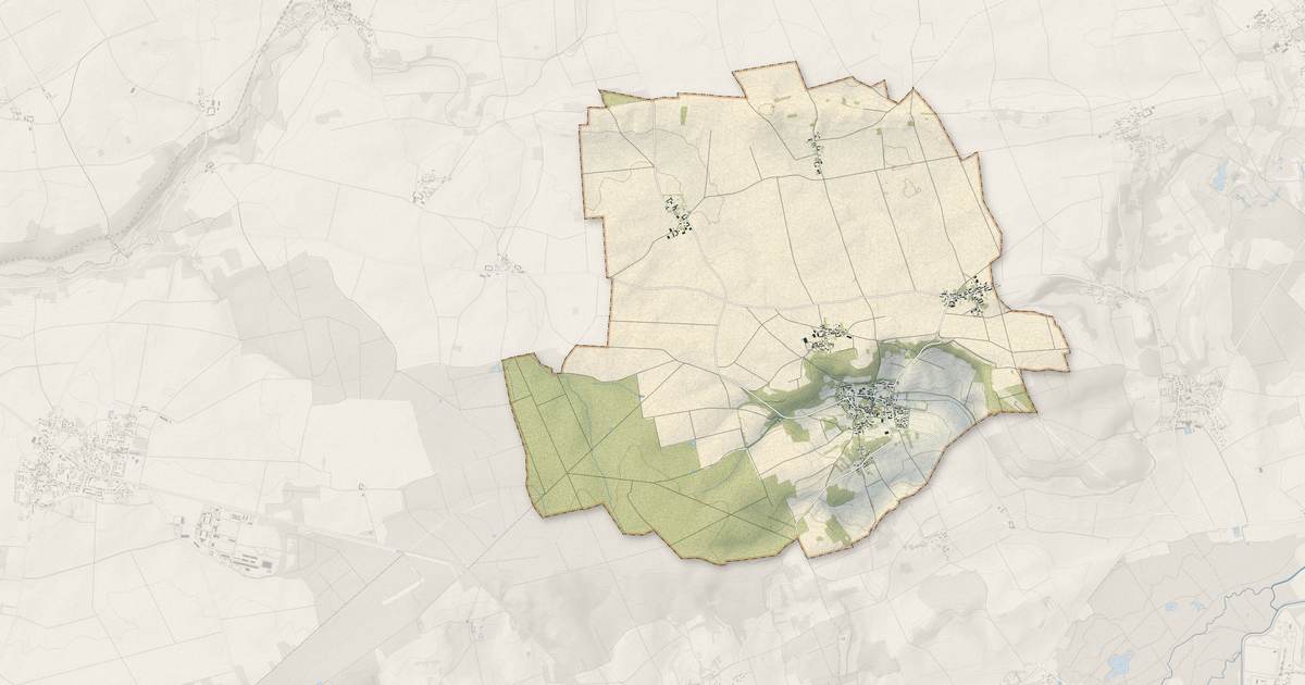 Portrait cartographique de Chalautre-la-Grande : relief, eau, forêts, bâti et voies, calculés à partir des données de l'IGN