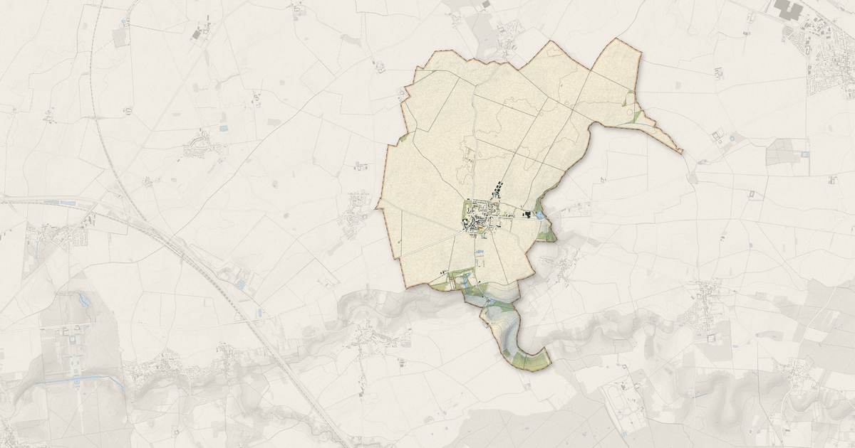 Portrait cartographique de Champeaux : relief, eau, forêts, bâti et voies, calculés à partir des données de l'IGN