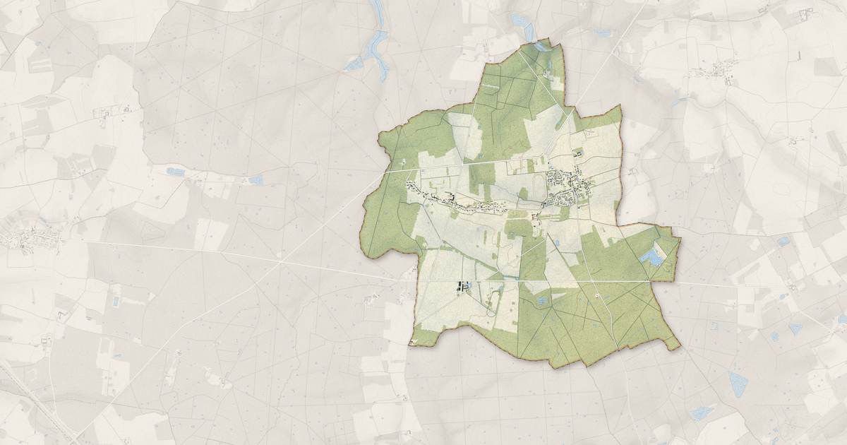 Portrait cartographique de La Chapelle-Rablais : relief, eau, forêts, bâti et voies, calculés à partir des données de l'IGN