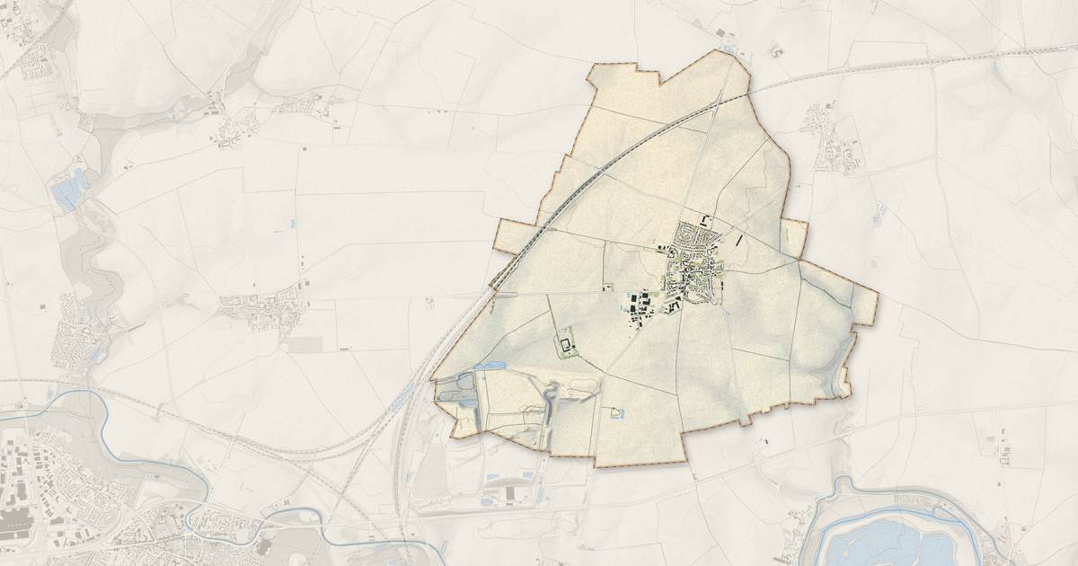 Portrait cartographique de Charny : relief, eau, forêts, bâti et voies, calculés à partir des données de l'IGN