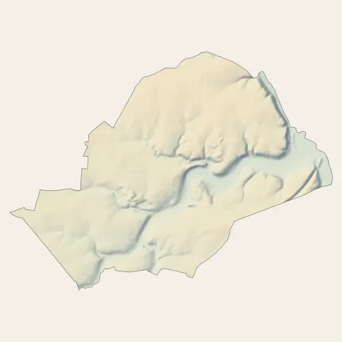 Château-Landon : relief