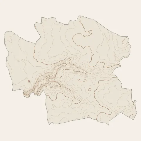 Le Châtelet-en-Brie : courbes de niveau