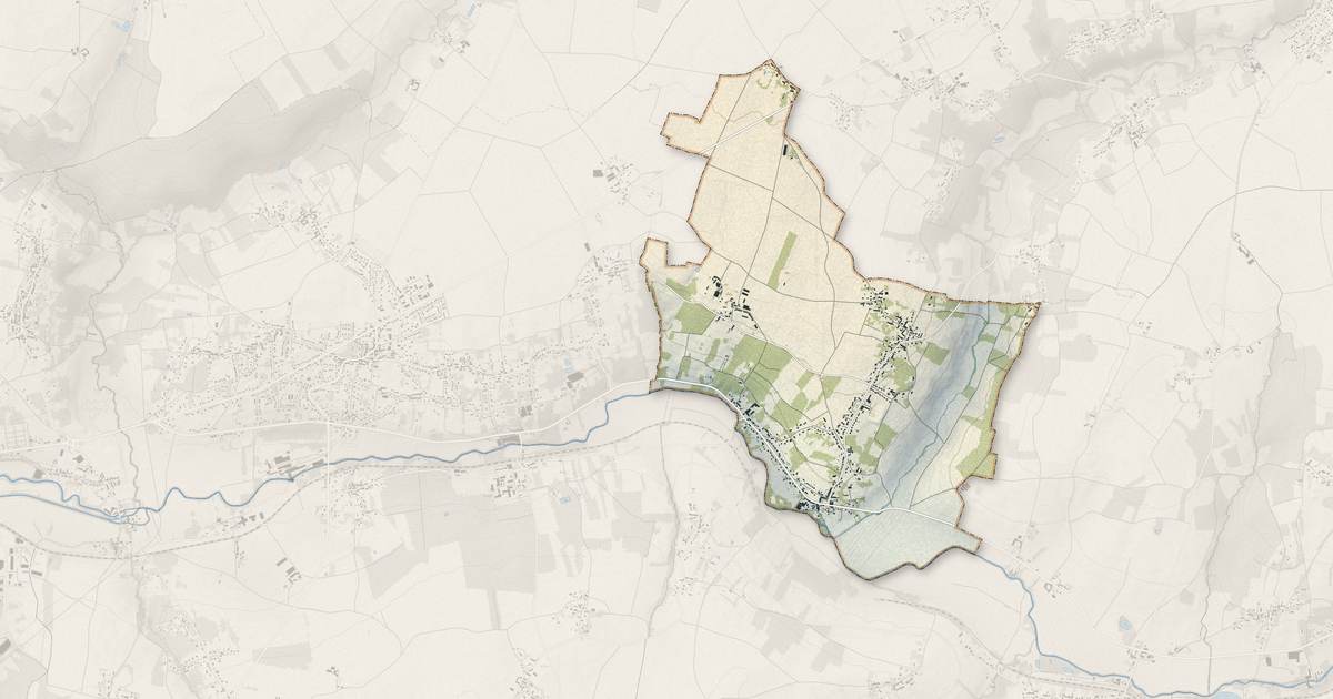 Portrait cartographique de Chauffry : relief, eau, forêts, bâti et voies, calculés à partir des données de l'IGN
