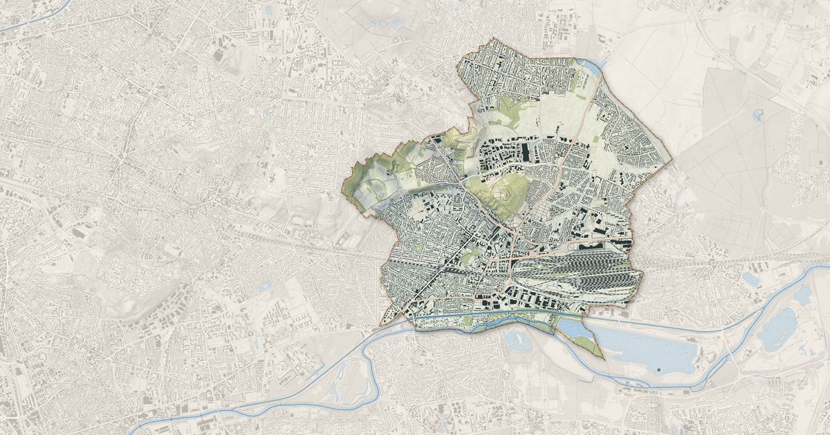 Portrait cartographique de Chelles : relief, eau, forêts, bâti et voies, calculés à partir des données de l'IGN