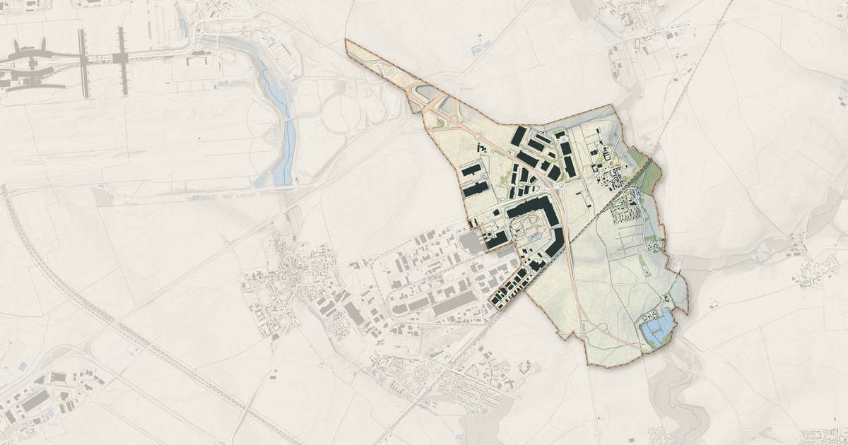 Portrait cartographique de Compans : relief, eau, forêts, bâti et voies, calculés à partir des données de l'IGN