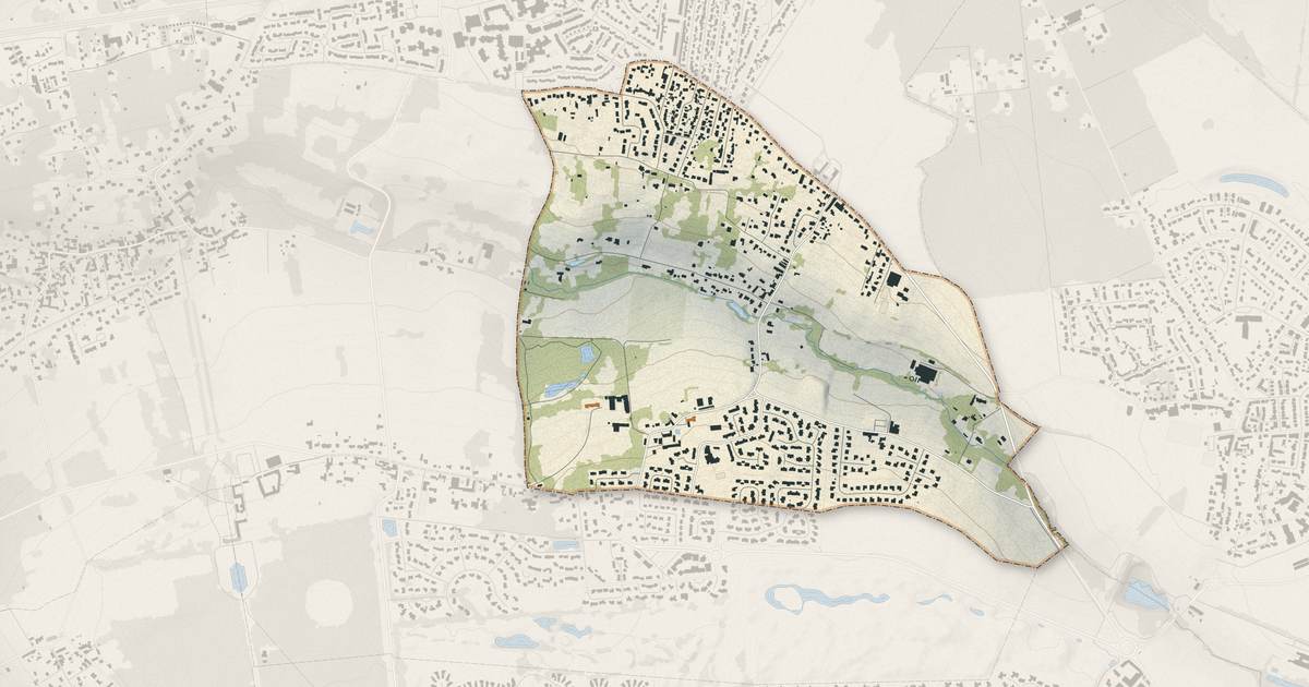 Portrait cartographique de Conches-sur-Gondoire : relief, eau, forêts, bâti et voies, calculés à partir des données de l'IGN