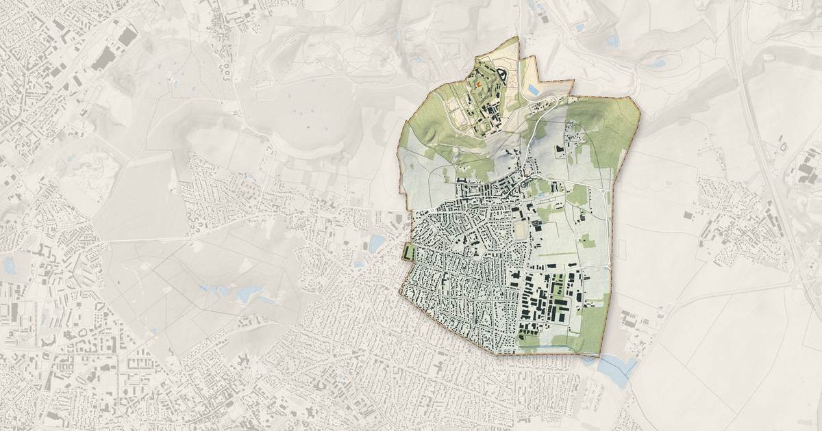 Portrait cartographique de Courtry : relief, eau, forêts, bâti et voies, calculés à partir des données de l'IGN