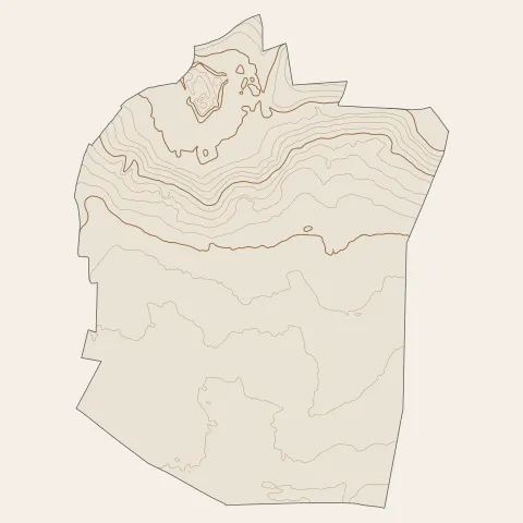 Courtry : courbes de niveau