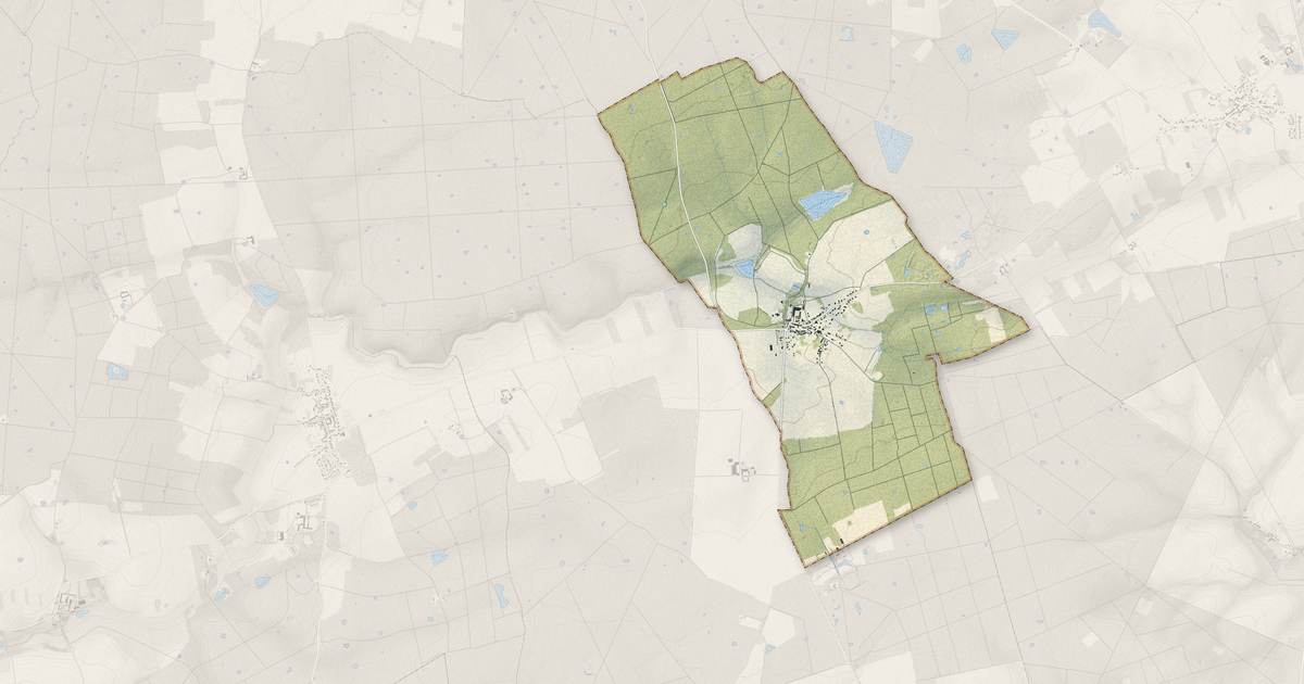 Portrait cartographique de Coutençon : relief, eau, forêts, bâti et voies, calculés à partir des données de l'IGN
