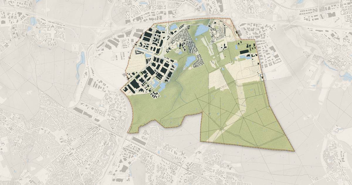 Portrait cartographique de Croissy-Beaubourg : relief, eau, forêts, bâti et voies, calculés à partir des données de l'IGN
