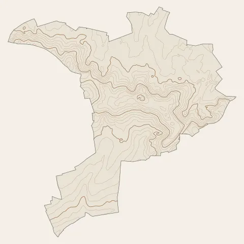 Dammartin-en-Goële : courbes de niveau