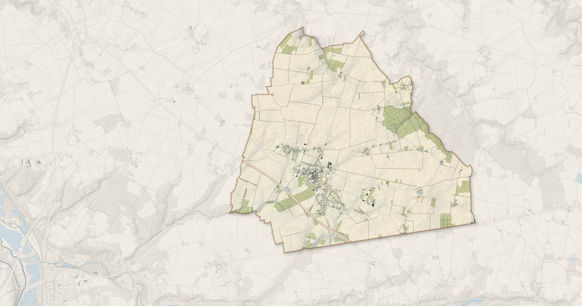 Portrait cartographique de Égreville : relief, eau, forêts, bâti et voies, calculés à partir des données de l'IGN
