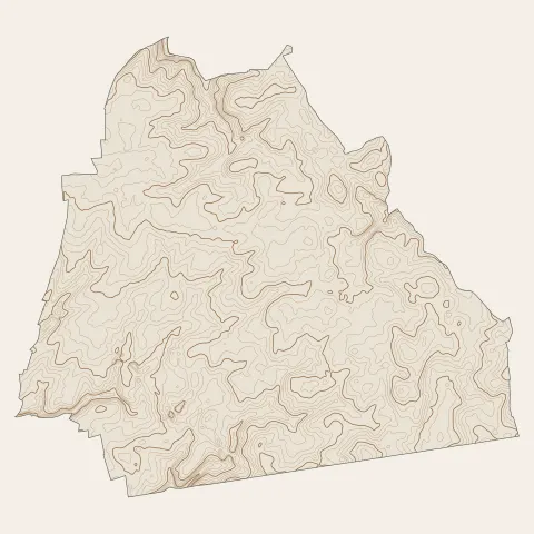 Égreville : courbes de niveau
