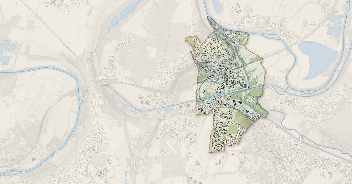 Portrait cartographique de Esbly : relief, eau, forêts, bâti et voies, calculés à partir des données de l'IGN