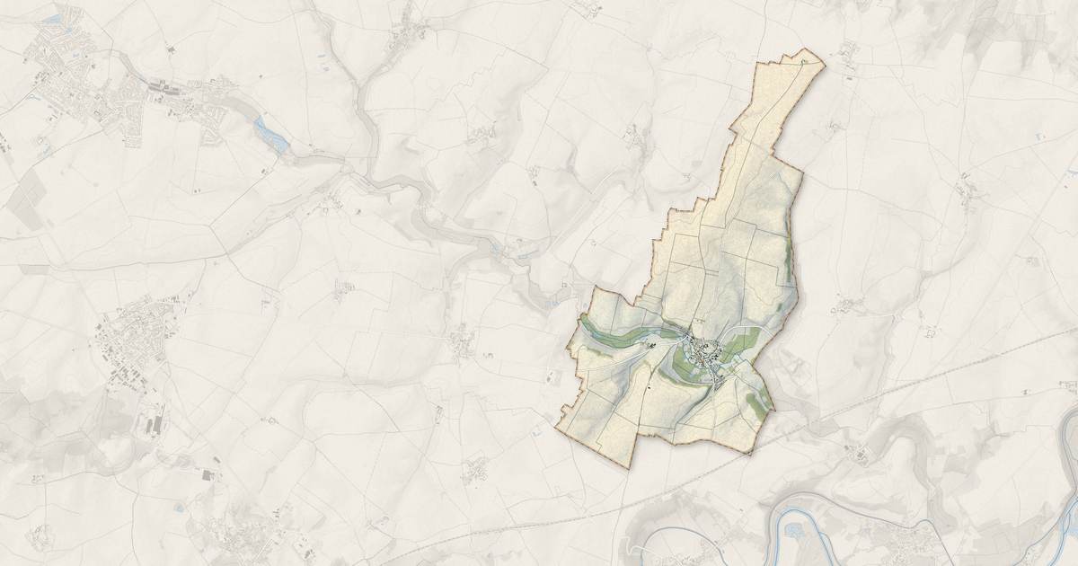 Portrait cartographique de Étrépilly : relief, eau, forêts, bâti et voies, calculés à partir des données de l'IGN