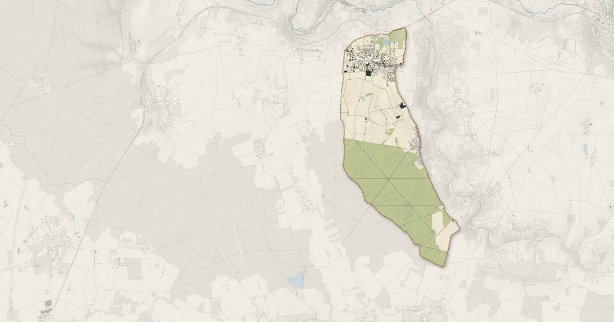 Portrait cartographique de Faremoutiers : relief, eau, forêts, bâti et voies, calculés à partir des données de l'IGN