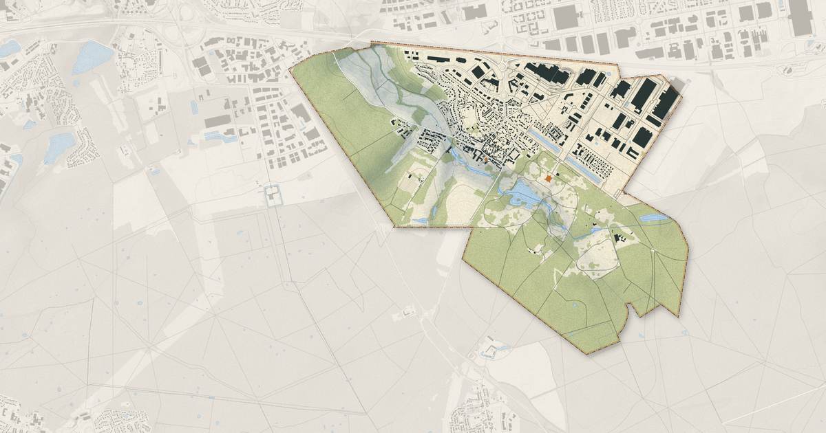 Portrait cartographique de Ferrières-en-Brie : relief, eau, forêts, bâti et voies, calculés à partir des données de l'IGN