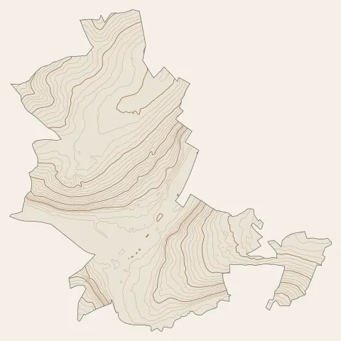 La Ferté-sous-Jouarre : courbes de niveau