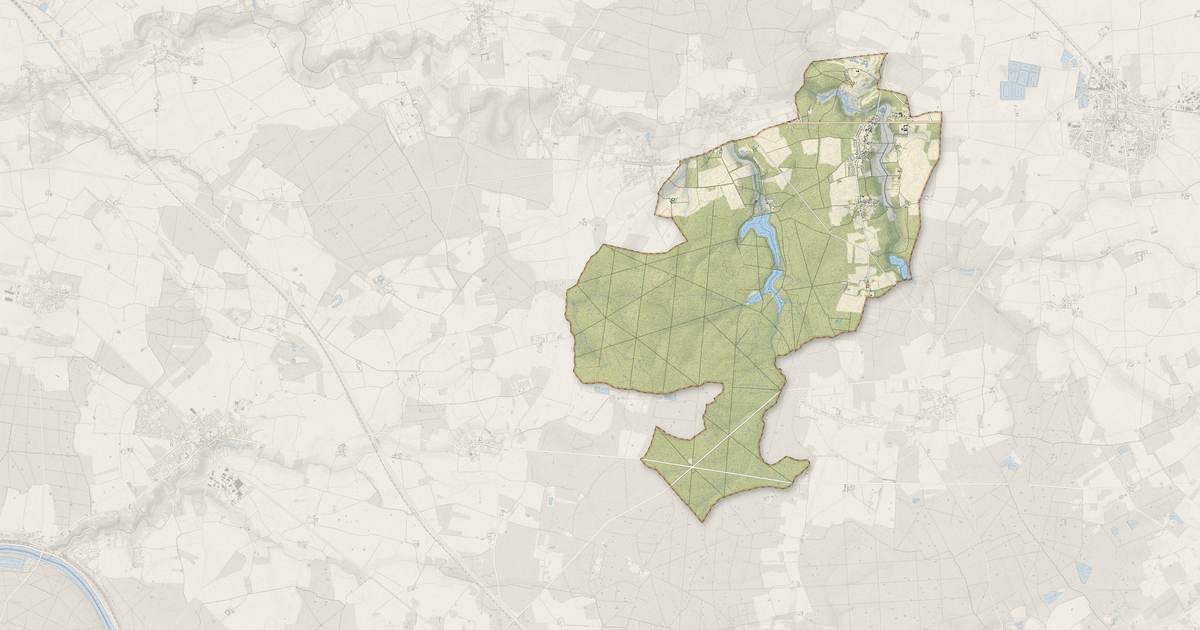 Portrait cartographique de Fontenailles : relief, eau, forêts, bâti et voies, calculés à partir des données de l'IGN