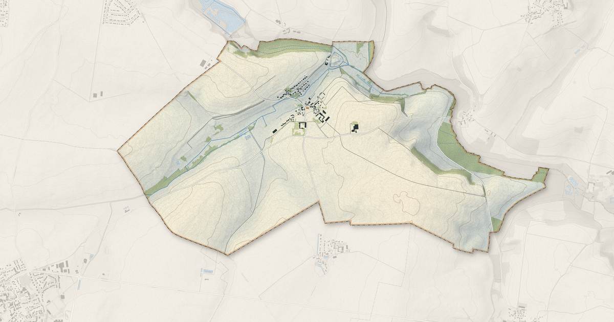 Portrait cartographique de Forfry : relief, eau, forêts, bâti et voies, calculés à partir des données de l'IGN