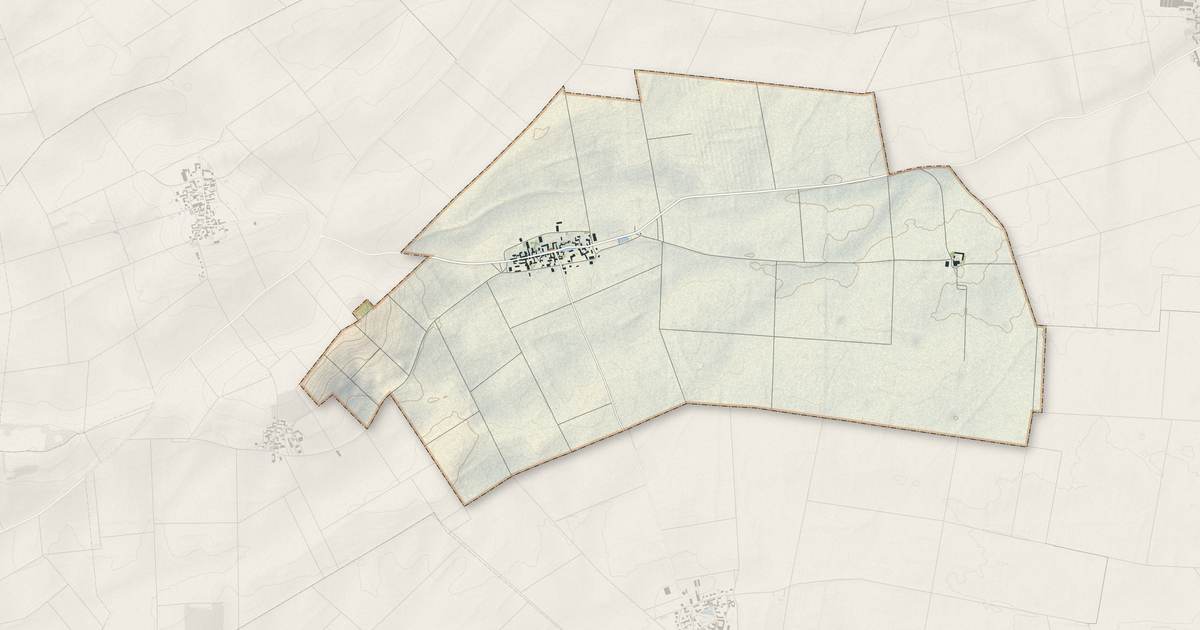 Portrait cartographique de Garentreville : relief, eau, forêts, bâti et voies, calculés à partir des données de l'IGN