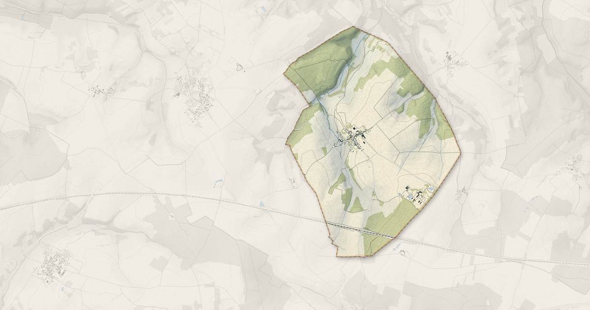Portrait cartographique de Germigny-sous-Coulombs : relief, eau, forêts, bâti et voies, calculés à partir des données de l'IGN