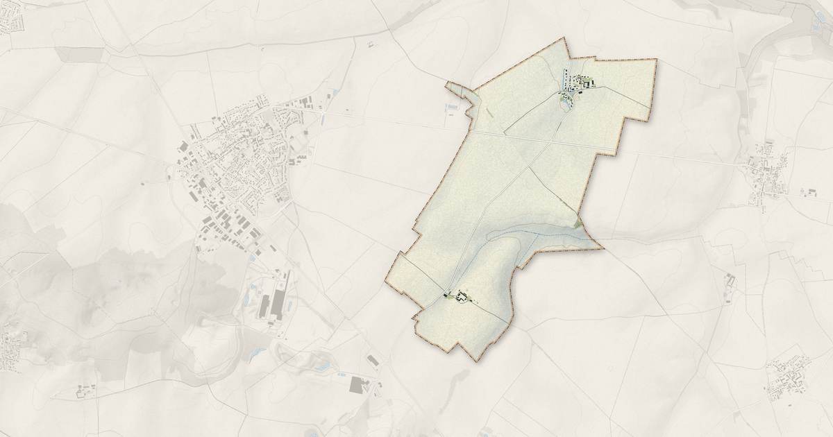 Portrait cartographique de Gesvres-le-Chapitre : relief, eau, forêts, bâti et voies, calculés à partir des données de l'IGN