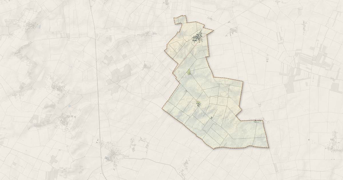Portrait cartographique de Gironville : relief, eau, forêts, bâti et voies, calculés à partir des données de l'IGN