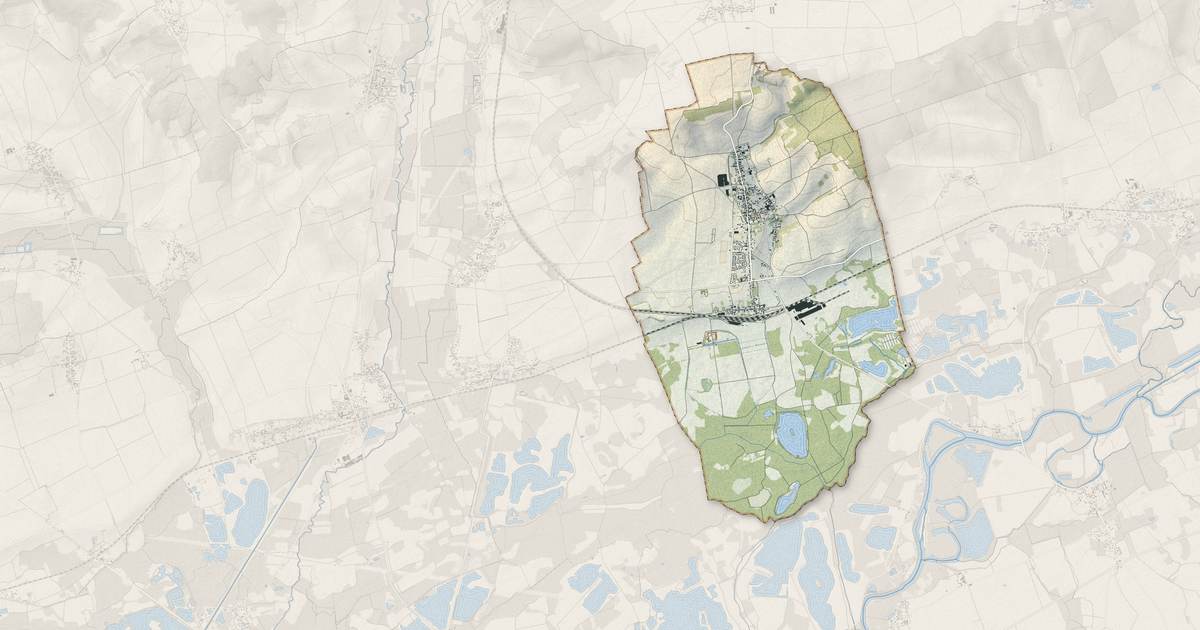 Portrait cartographique de Gouaix : relief, eau, forêts, bâti et voies, calculés à partir des données de l'IGN