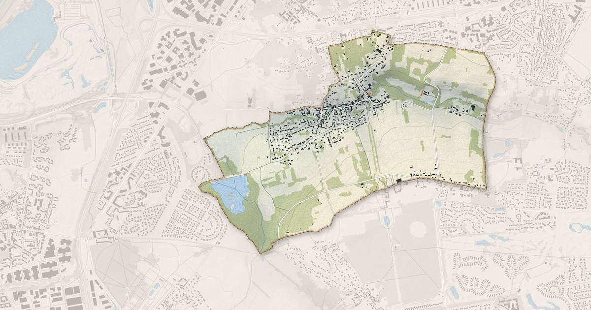 Portrait cartographique de Gouvernes : relief, eau, forêts, bâti et voies, calculés à partir des données de l'IGN
