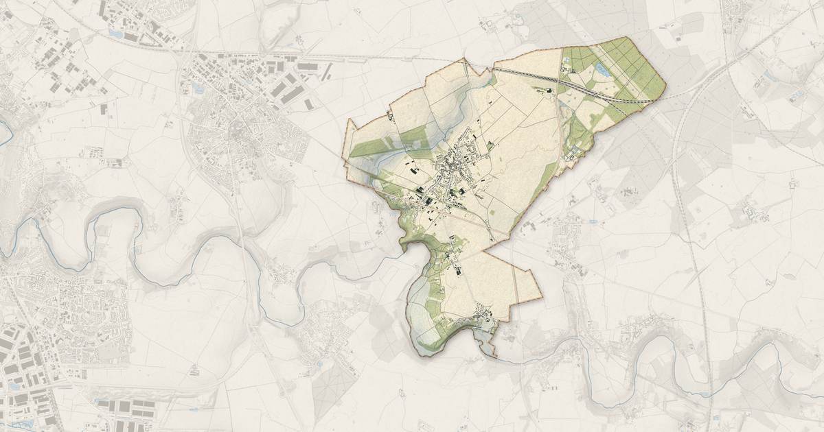 Portrait cartographique de Grisy-Suisnes : relief, eau, forêts, bâti et voies, calculés à partir des données de l'IGN