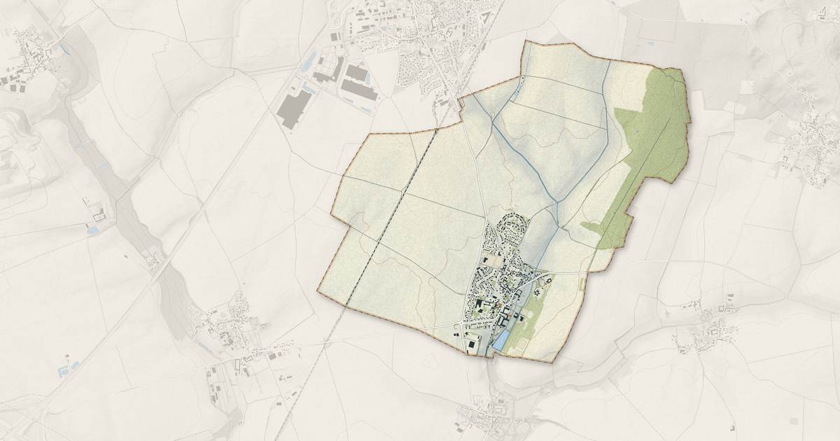 Portrait cartographique de Juilly : relief, eau, forêts, bâti et voies, calculés à partir des données de l'IGN
